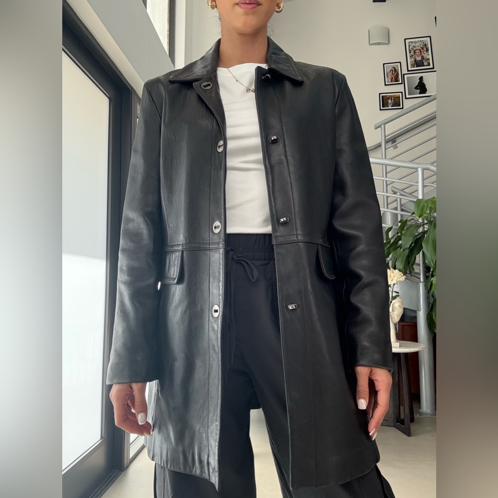 Vintage Nine West  Women's Black Leather Jacket